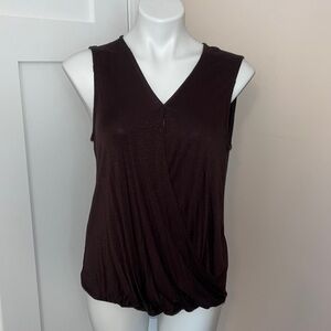 Chocolate Brown Nordstrom Rack Draped Tank